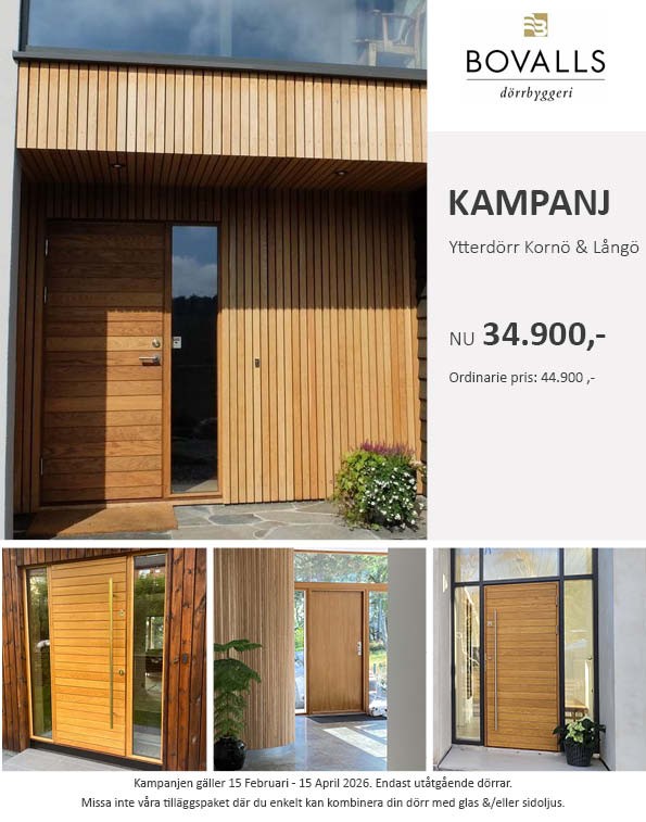 Kampanj ytterdörrar kornö & Långö