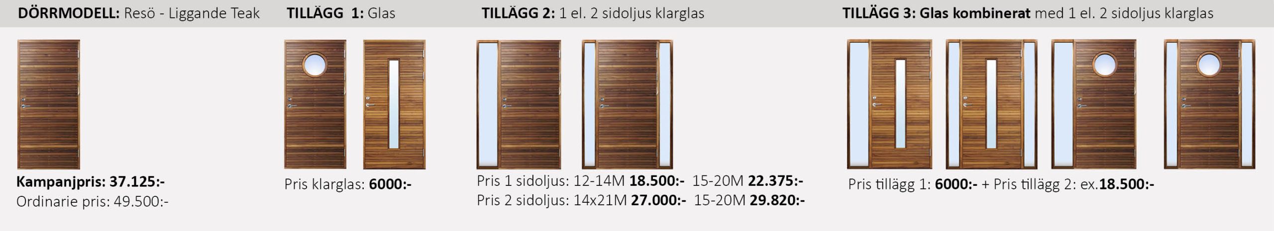 Till kampanjen - Resö Teak Black week 2025 - Resö liggande Teak