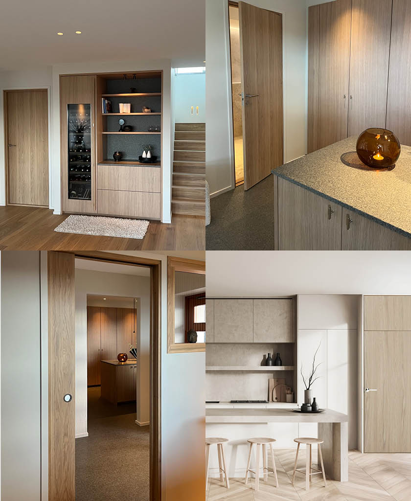 Modern innerdörr i vit ek