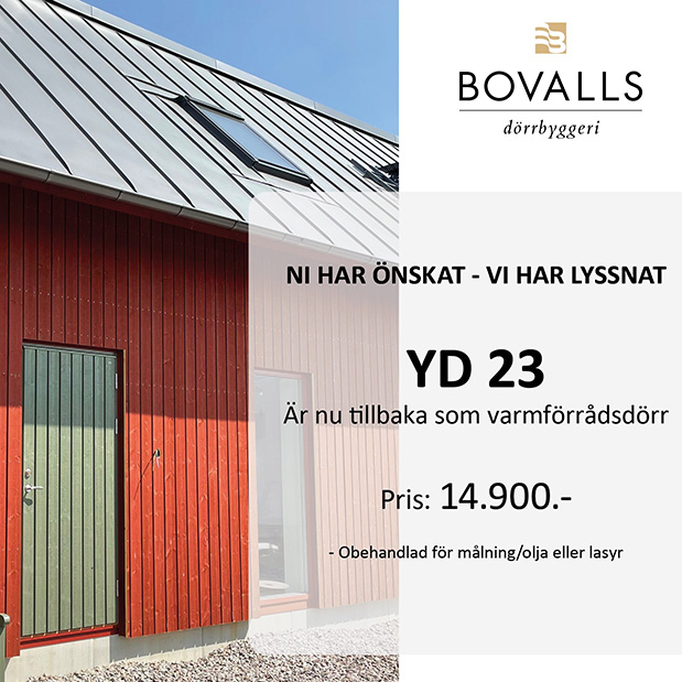 Varmförrådsdörr YD23