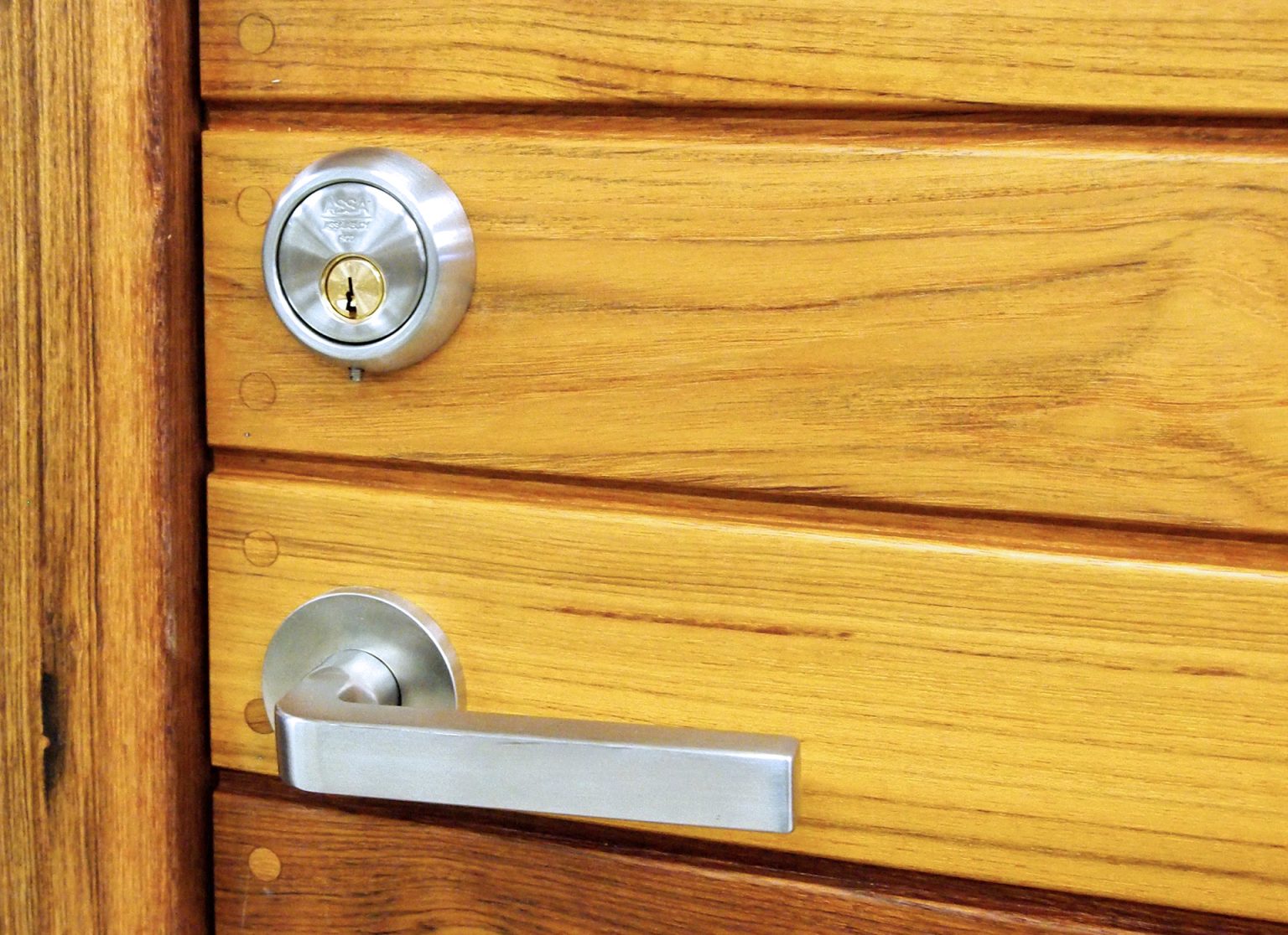 Inward opening front doors Built to withstand both rainwater and wind